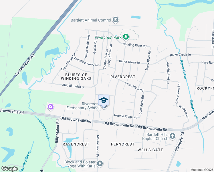 map of restaurants, bars, coffee shops, grocery stores, and more near 4978 Crested Pine Cove in Memphis