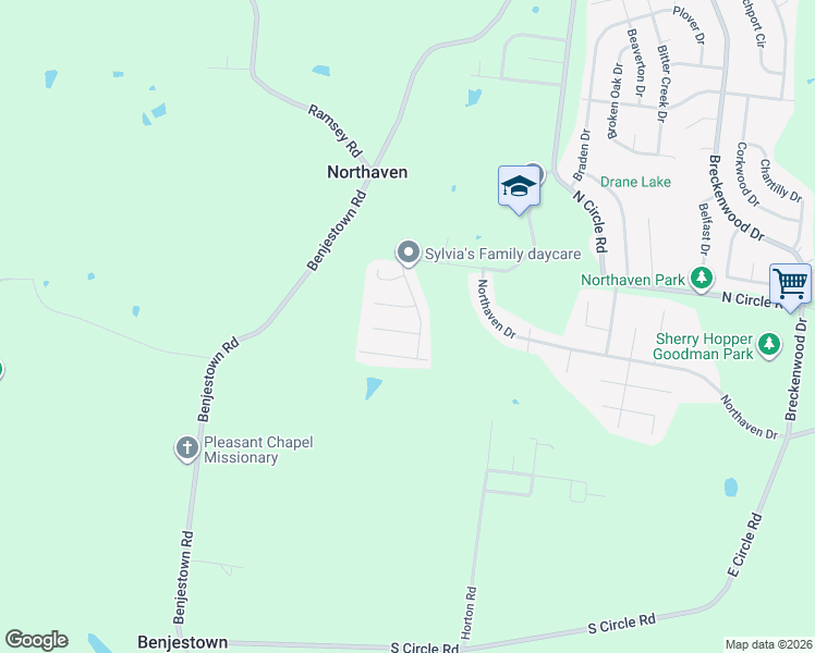 map of restaurants, bars, coffee shops, grocery stores, and more near 4981 French Bend Lane in Memphis
