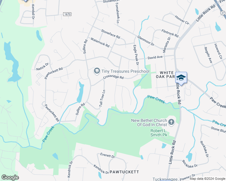 map of restaurants, bars, coffee shops, grocery stores, and more near 6001 Running Deer Road in Charlotte