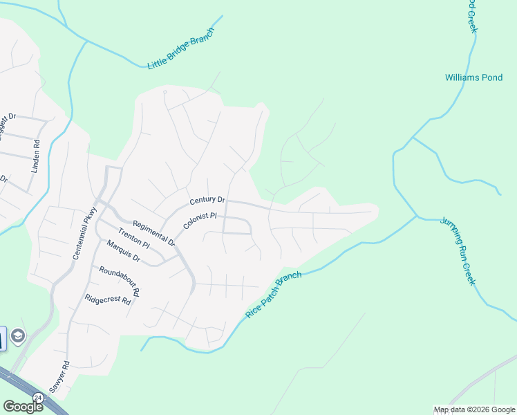 map of restaurants, bars, coffee shops, grocery stores, and more near 374 Century Drive in Cameron