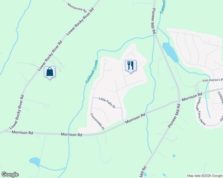 map of restaurants, bars, coffee shops, grocery stores, and more near 1430 Piper Ct in Concord