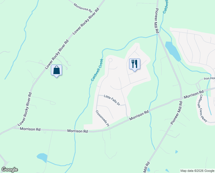 map of restaurants, bars, coffee shops, grocery stores, and more near 1463 Piper Ct in Concord