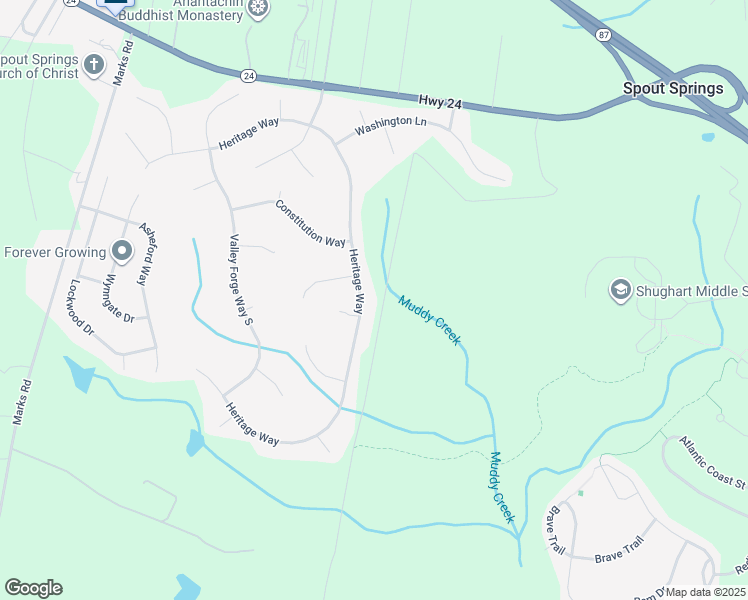 map of restaurants, bars, coffee shops, grocery stores, and more near 731 Heritage Way in Cameron