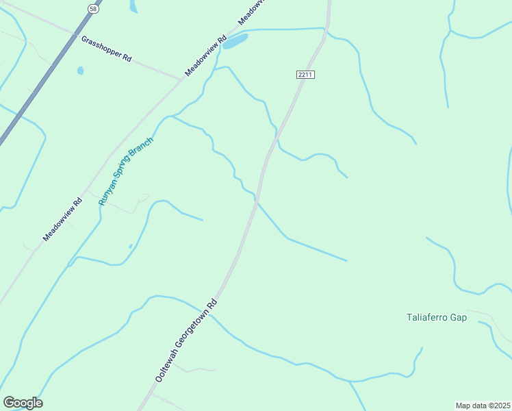 map of restaurants, bars, coffee shops, grocery stores, and more near Ooltewah Georgetown Road in Georgetown