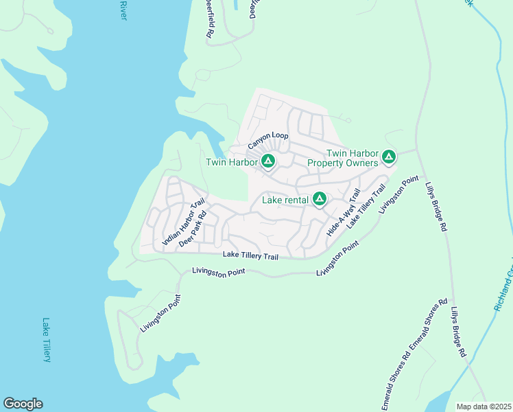 map of restaurants, bars, coffee shops, grocery stores, and more near 155 Larboard Trail in Mount Gilead