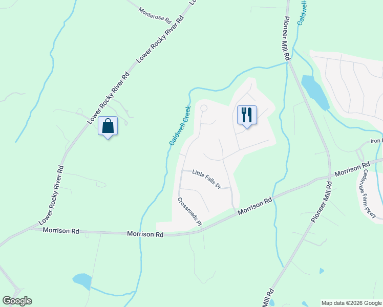 map of restaurants, bars, coffee shops, grocery stores, and more near 1463 Piper Court in Concord