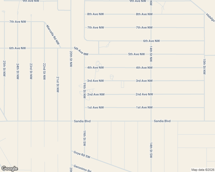 map of restaurants, bars, coffee shops, grocery stores, and more near 1702 3rd Avenue Northwest in Rio Rancho