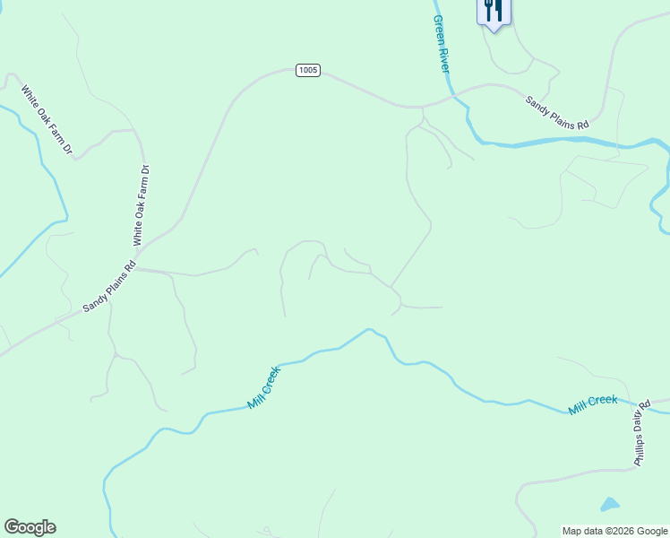 map of restaurants, bars, coffee shops, grocery stores, and more near 577 Meadow Crest Road in Tryon