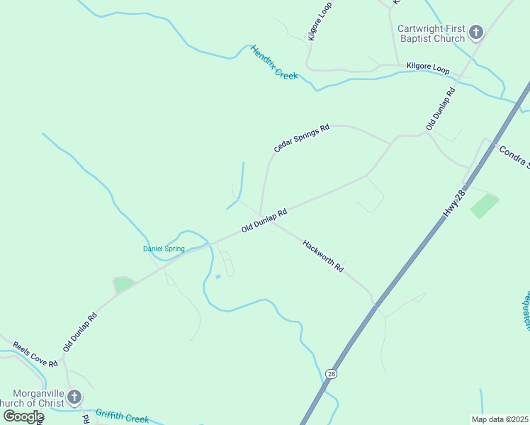 map of restaurants, bars, coffee shops, grocery stores, and more near in Powells Crossroads