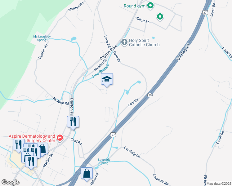map of restaurants, bars, coffee shops, grocery stores, and more near 200 Turner Road in Soddy-Daisy