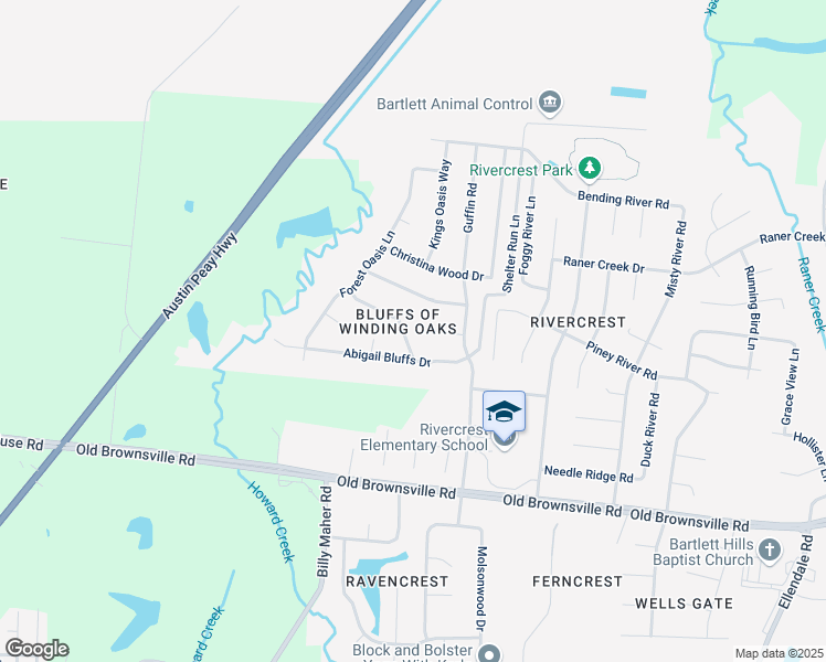 map of restaurants, bars, coffee shops, grocery stores, and more near 6152 Trail Creek Lane in Memphis