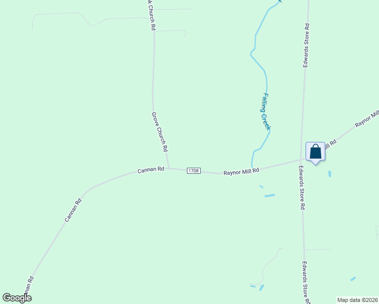 map of restaurants, bars, coffee shops, grocery stores, and more near 100 Grove Church Road in Mount Olive