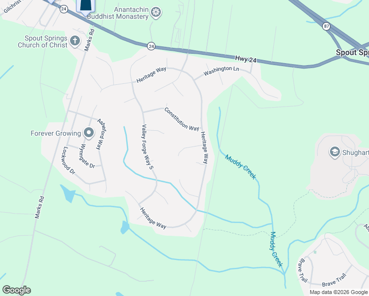 map of restaurants, bars, coffee shops, grocery stores, and more near 135 Virginia Lane in Cameron