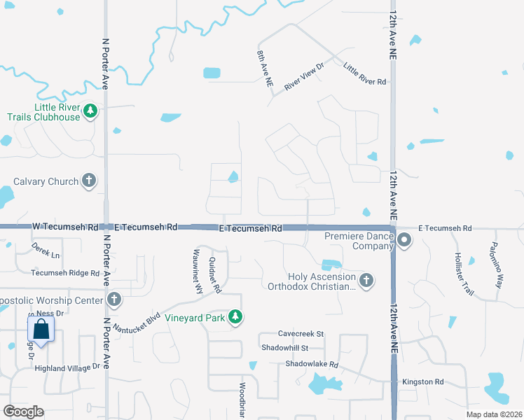 map of restaurants, bars, coffee shops, grocery stores, and more near 620 Carolyn Ridge Road in Norman