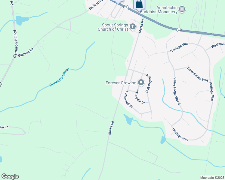 map of restaurants, bars, coffee shops, grocery stores, and more near 676 Marks Road in Cameron