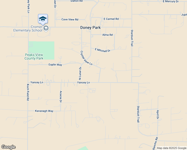 map of restaurants, bars, coffee shops, grocery stores, and more near 8580 Crystal View Lane in Flagstaff