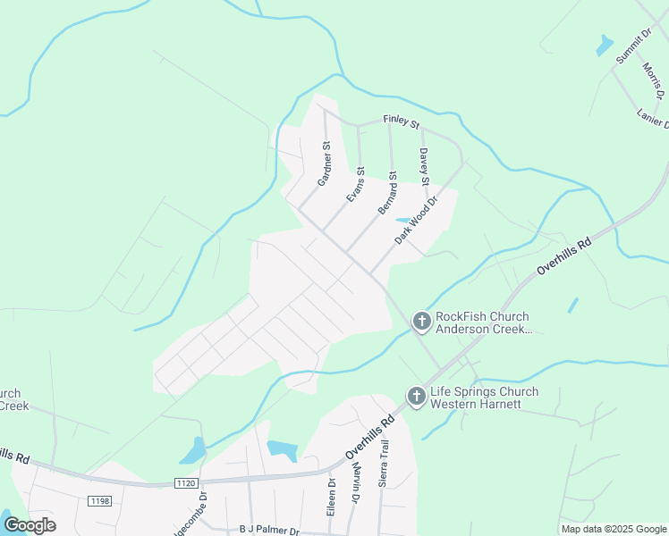 map of restaurants, bars, coffee shops, grocery stores, and more near 405 Archie Street in Spring Lake