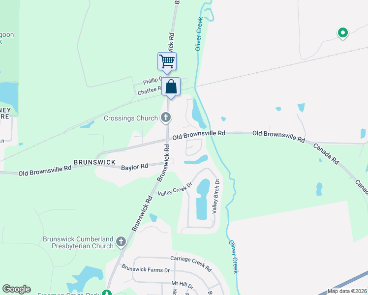 map of restaurants, bars, coffee shops, grocery stores, and more near 8851 Old Brownsville Road in Arlington