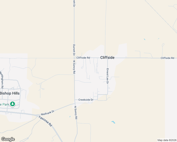 map of restaurants, bars, coffee shops, grocery stores, and more near 8485 Cliffside Road in Amarillo