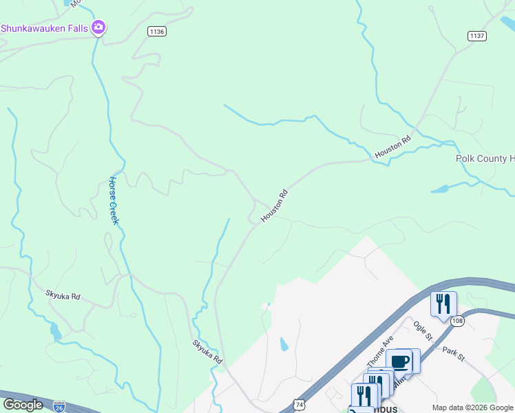 map of restaurants, bars, coffee shops, grocery stores, and more near 33 Live Oak Lane in Columbus