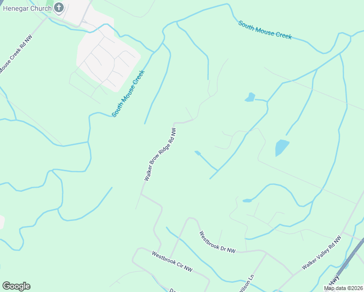 map of restaurants, bars, coffee shops, grocery stores, and more near 318 Walker Brow Ridge Road Northwest in Cleveland