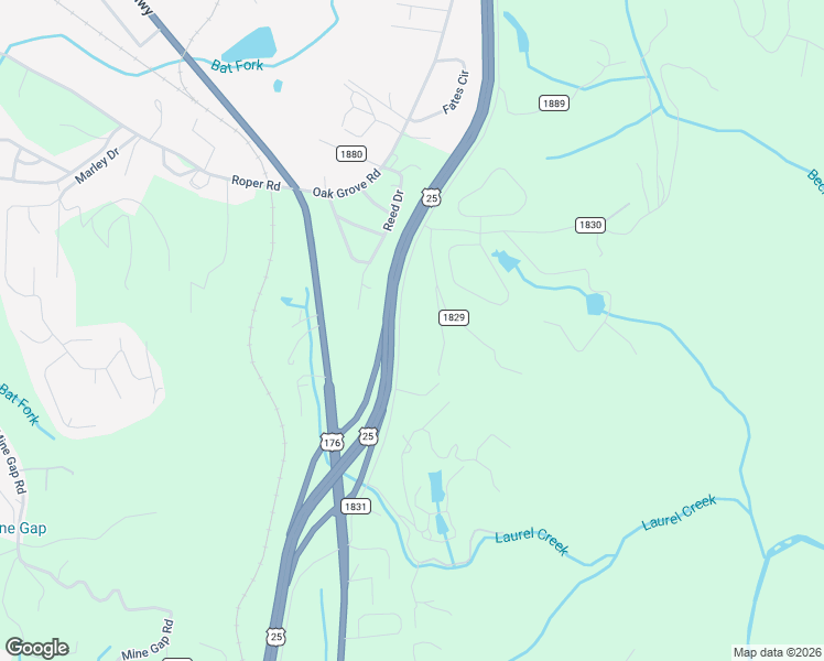 map of restaurants, bars, coffee shops, grocery stores, and more near 30 Kay Road in Flat Rock