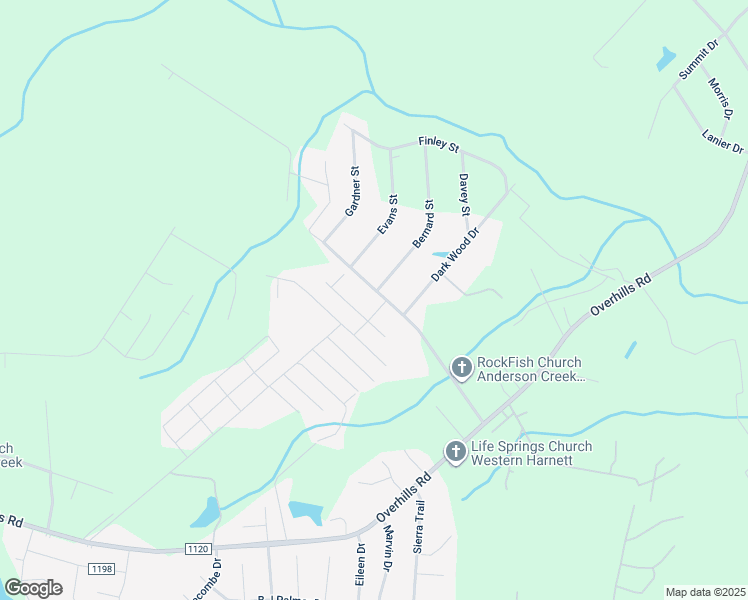 map of restaurants, bars, coffee shops, grocery stores, and more near 405 Archie Street in Spring Lake