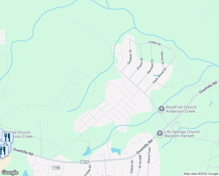 map of restaurants, bars, coffee shops, grocery stores, and more near 28 Betty Street in Spring Lake