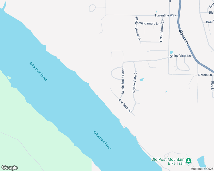 map of restaurants, bars, coffee shops, grocery stores, and more near 1 Rim Rock Road in Russellville