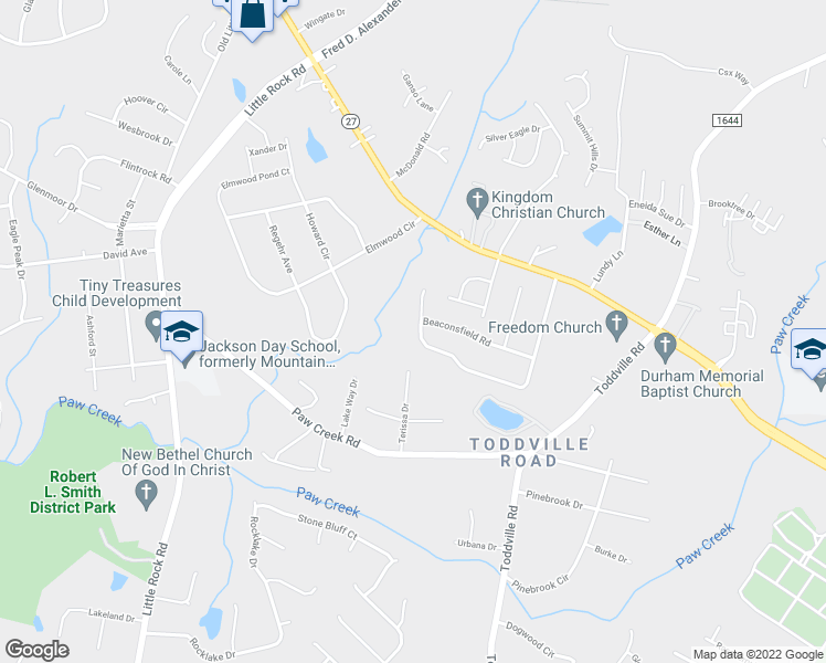 map of restaurants, bars, coffee shops, grocery stores, and more near 2029 Teddington Drive in Charlotte