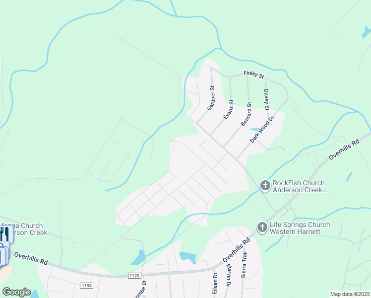 map of restaurants, bars, coffee shops, grocery stores, and more near 155 North Peggy Street in Spring Lake