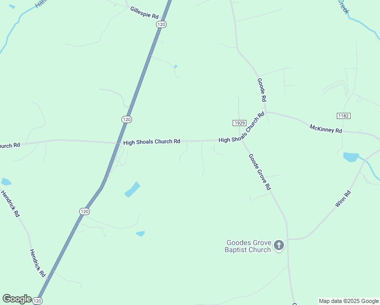 map of restaurants, bars, coffee shops, grocery stores, and more near 127 Petes Place Road in Mooresboro