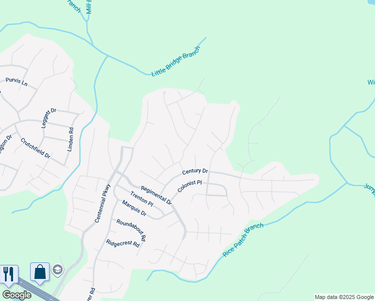 map of restaurants, bars, coffee shops, grocery stores, and more near 218 Pittfield Run in Cameron