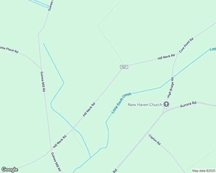 map of restaurants, bars, coffee shops, grocery stores, and more near State Road 1621 in Craven County