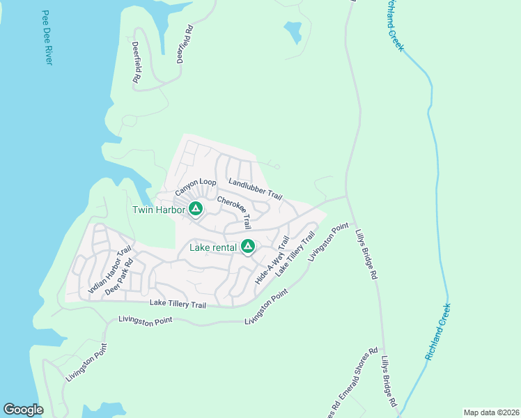 map of restaurants, bars, coffee shops, grocery stores, and more near 135 Landlubber Trail in Mount Gilead