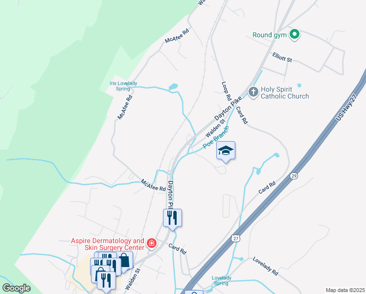 map of restaurants, bars, coffee shops, grocery stores, and more near in Soddy-Daisy
