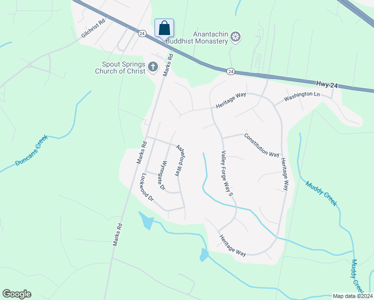 map of restaurants, bars, coffee shops, grocery stores, and more near 199 Asheford Way in Cameron