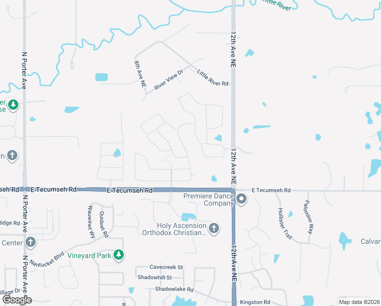 map of restaurants, bars, coffee shops, grocery stores, and more near 3824 Kings Canyon Road in Norman