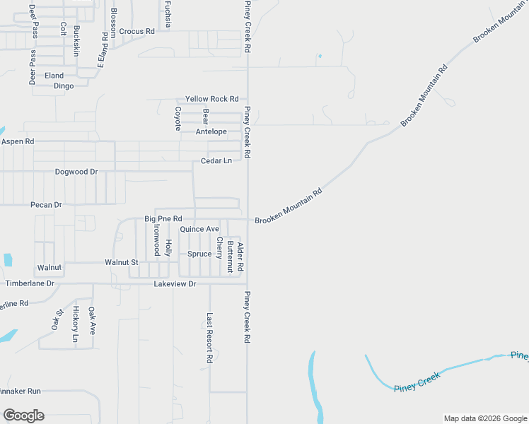 map of restaurants, bars, coffee shops, grocery stores, and more near 1661 Piney Creek Road in Stigler