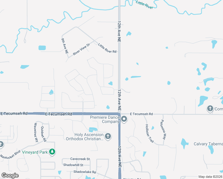 map of restaurants, bars, coffee shops, grocery stores, and more near 1104 Black Mesa Road in Norman
