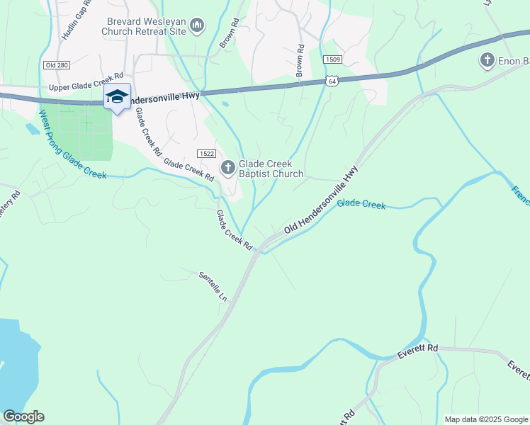 map of restaurants, bars, coffee shops, grocery stores, and more near 70 Creek Drive in Pisgah Forest