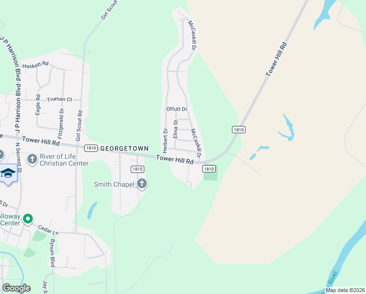 map of restaurants, bars, coffee shops, grocery stores, and more near 2507 Alma Drive in Kinston