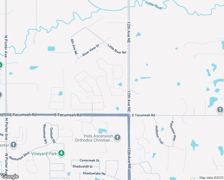 map of restaurants, bars, coffee shops, grocery stores, and more near 1020 Black Mesa Road in Norman