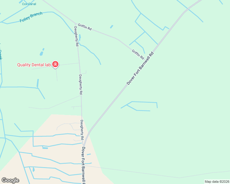 map of restaurants, bars, coffee shops, grocery stores, and more near 1791 Dover Fort Barnwell Road in Dover