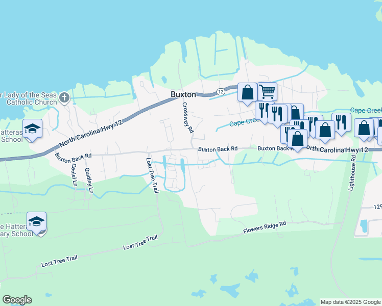 47551 Buxton Back Road, Buxton NC Walk Score