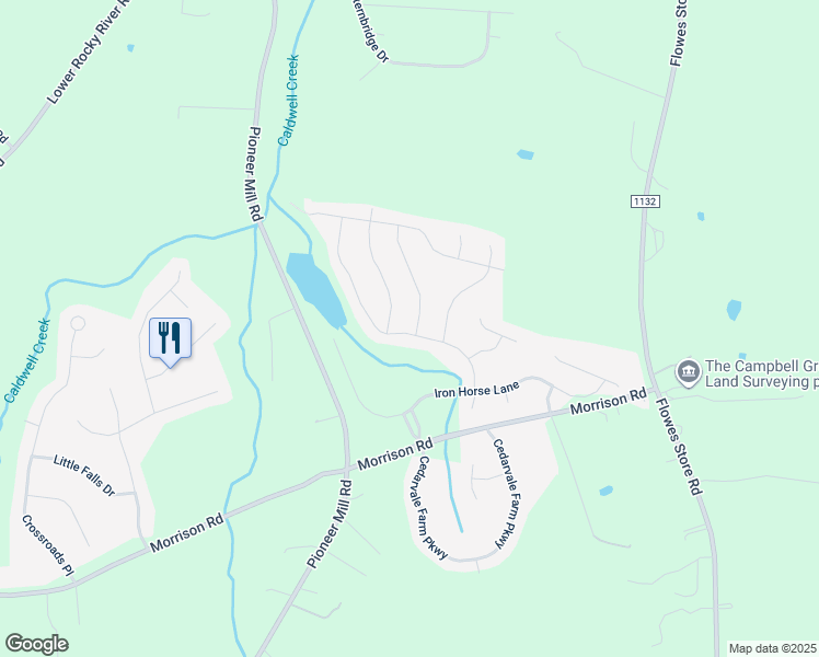 map of restaurants, bars, coffee shops, grocery stores, and more near 10076 Fox Trotter Lane in Midland