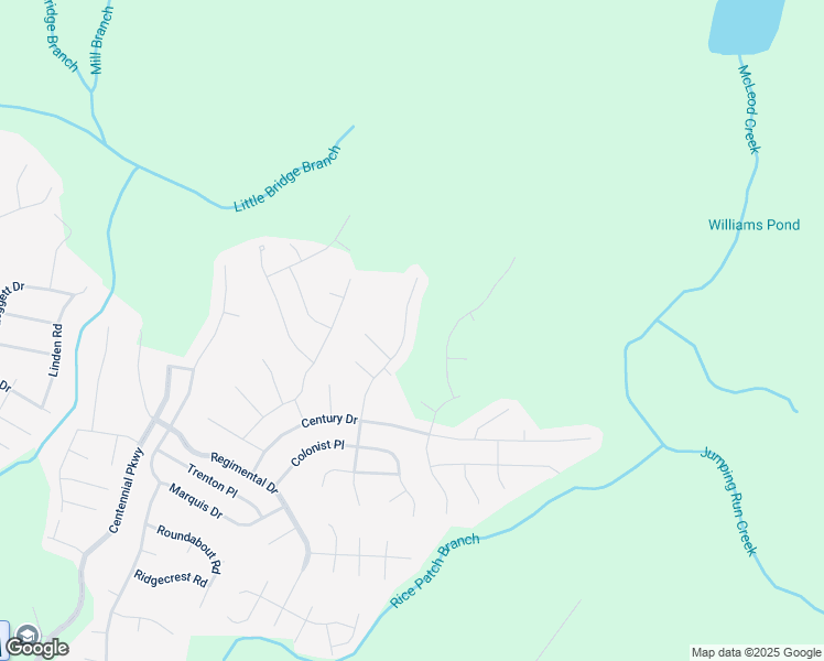 map of restaurants, bars, coffee shops, grocery stores, and more near 232 Bandana Way in Cameron