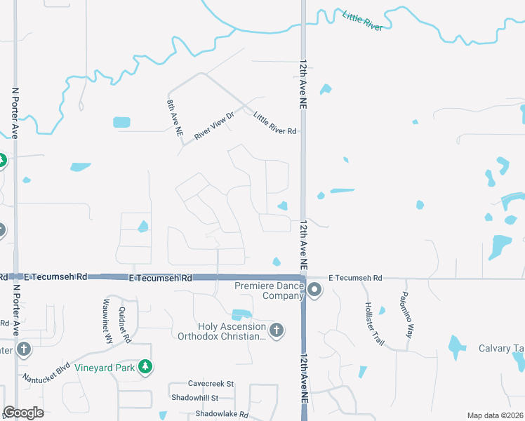 map of restaurants, bars, coffee shops, grocery stores, and more near 1020 Black Mesa Road in Norman