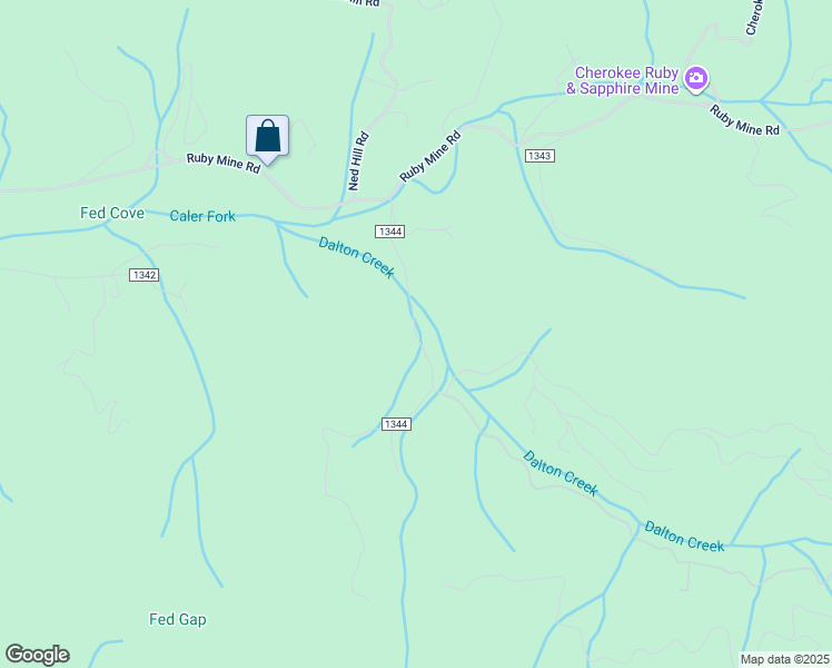 map of restaurants, bars, coffee shops, grocery stores, and more near Dalton Creek Road in Macon County
