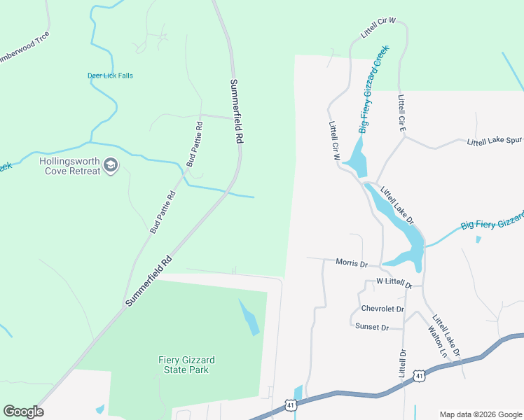 map of restaurants, bars, coffee shops, grocery stores, and more near in Tracy City